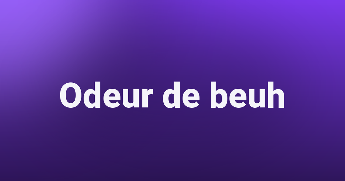 Odeur de beuh