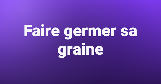 Faire germer sa graine