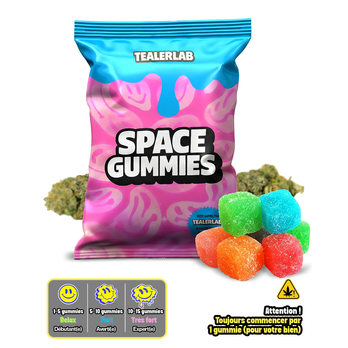 Gummies Fruits dots 5mg THC Full Spectrum