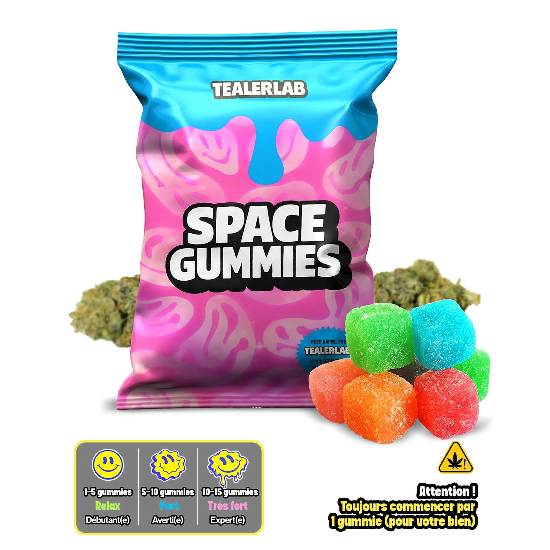Gummies Fruits dots 5mg THC Full Spectrum
