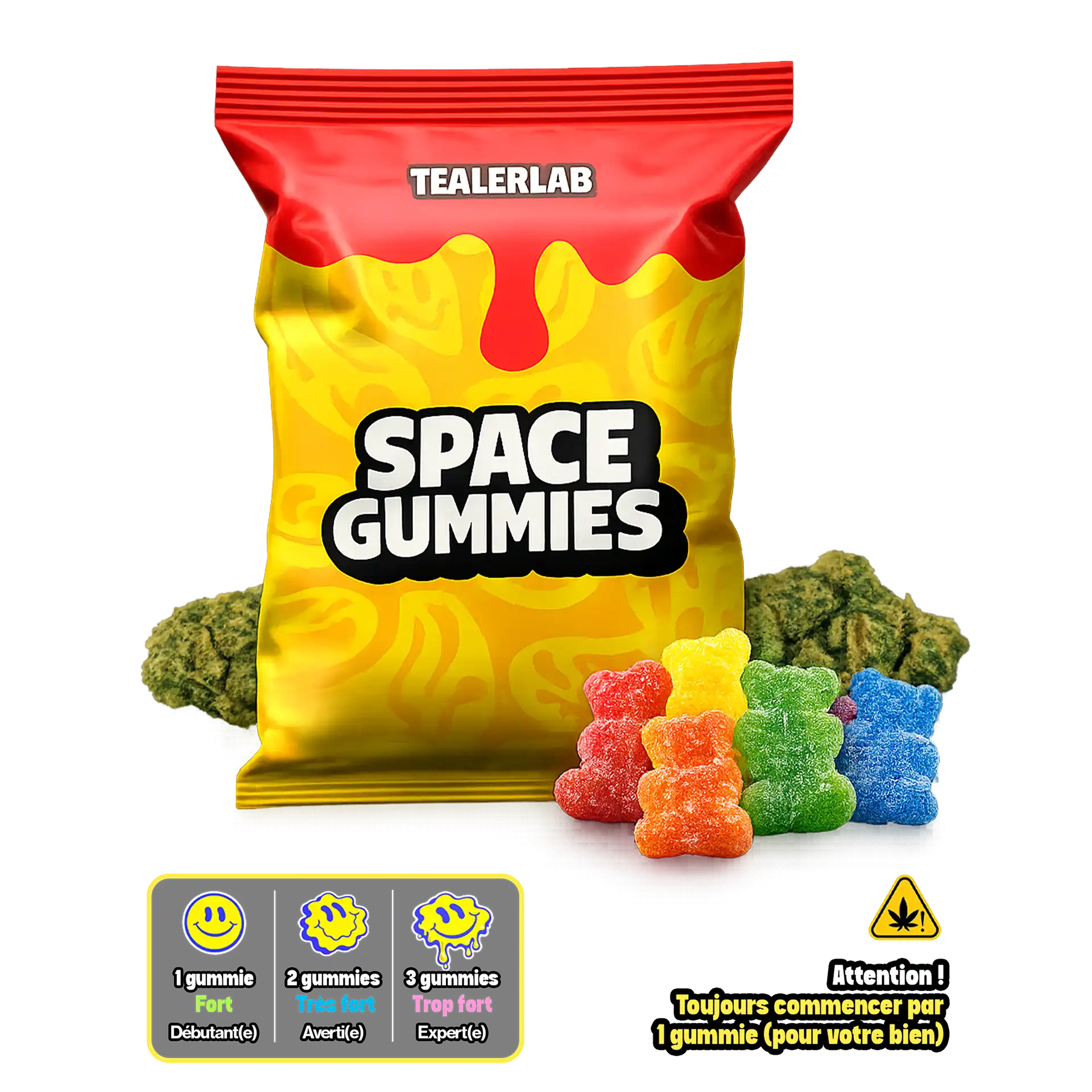 Gummies Bear 25mg THC