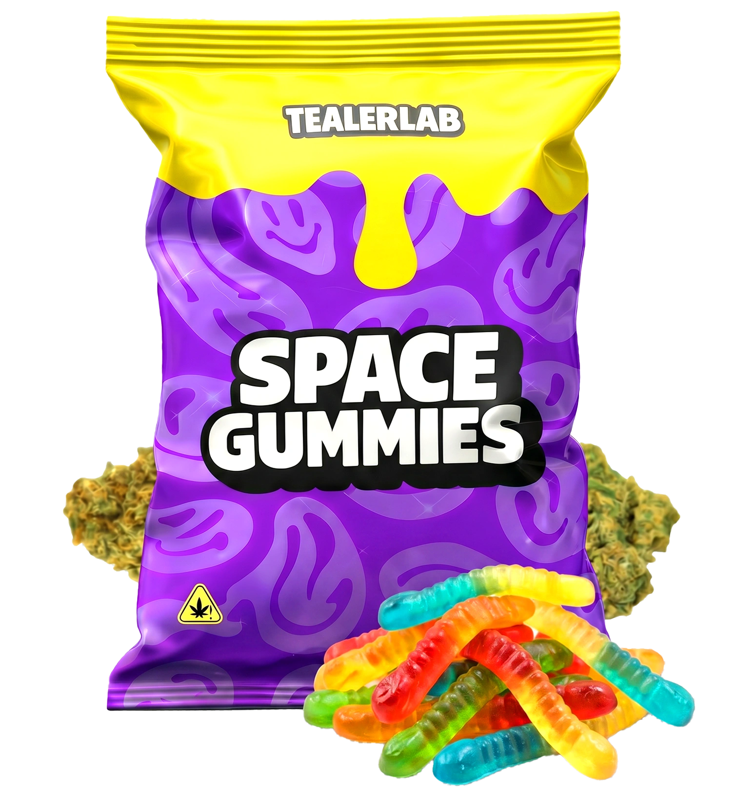 Gummies Worms 25mg THC
