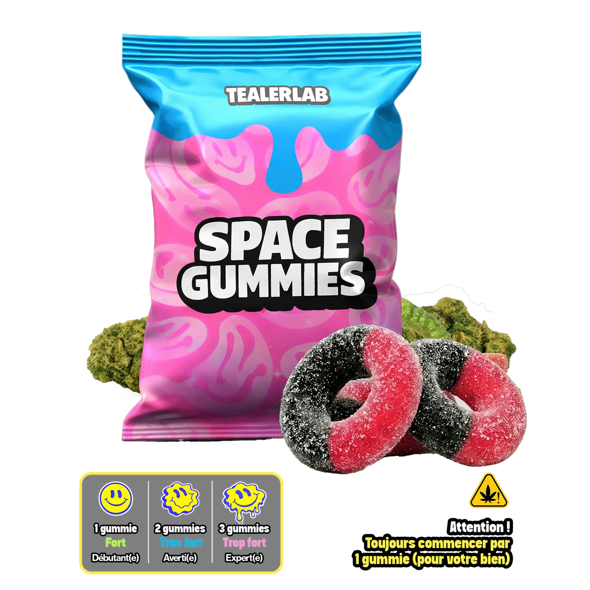 Black Currant Gummies 25mg THC